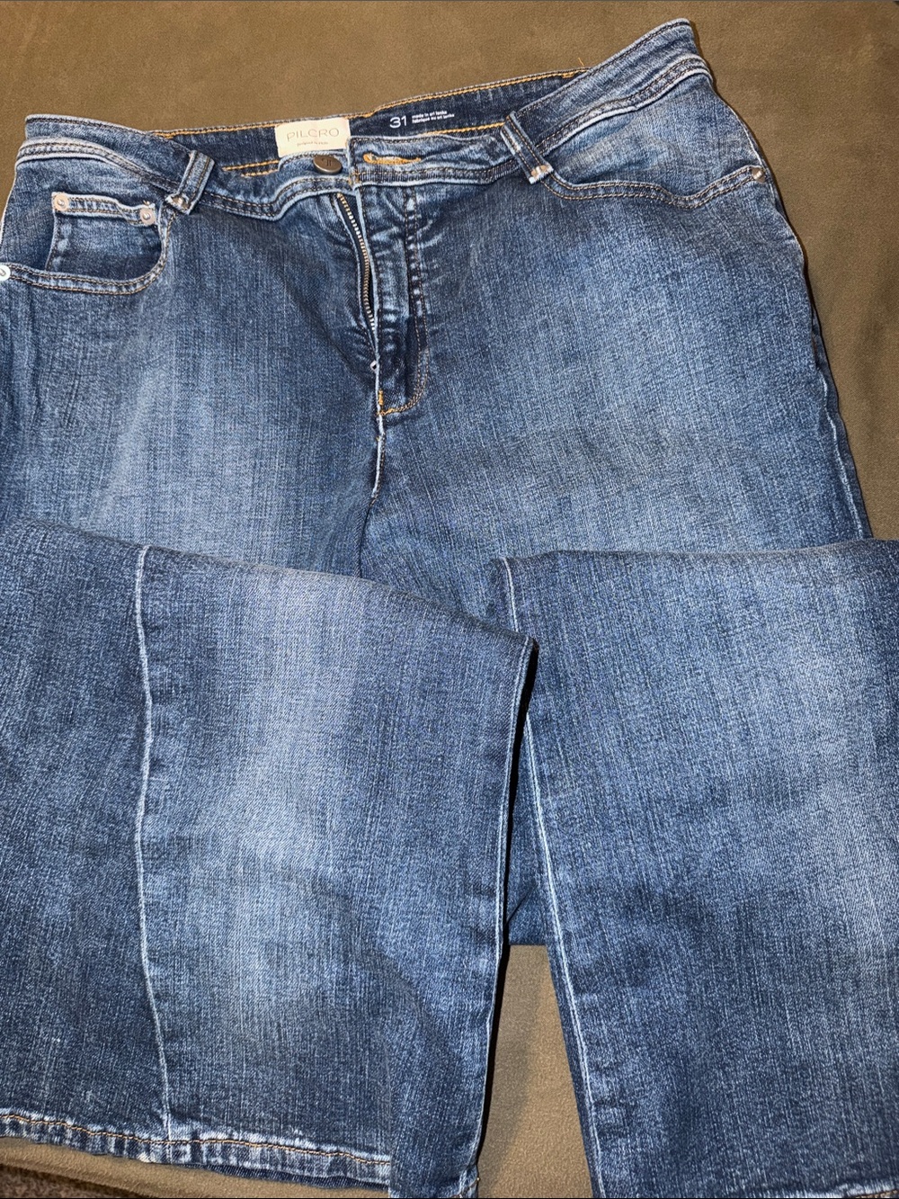 Pilcro by Anthropologie Women's Medium Blue Wide-Leg Jeans
